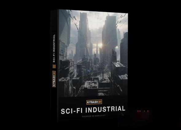 未来科幻楼房建筑3D模型 Kitbash3D – Sci-Fi Industrial (OBJ/FBX/MAX格式) BY 龋齿一号GFXCAMP | 2020-04-04 | Favorite添加收藏
